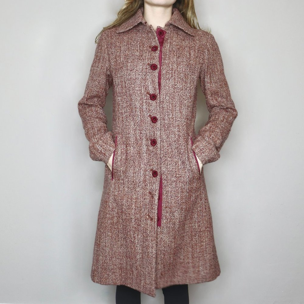 Tahari Women's Bouncle Wool Coat - Size 2